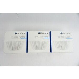 Bunn Coffee Filters‎ 8-12 Cup White 300 Count 3 Boxes New